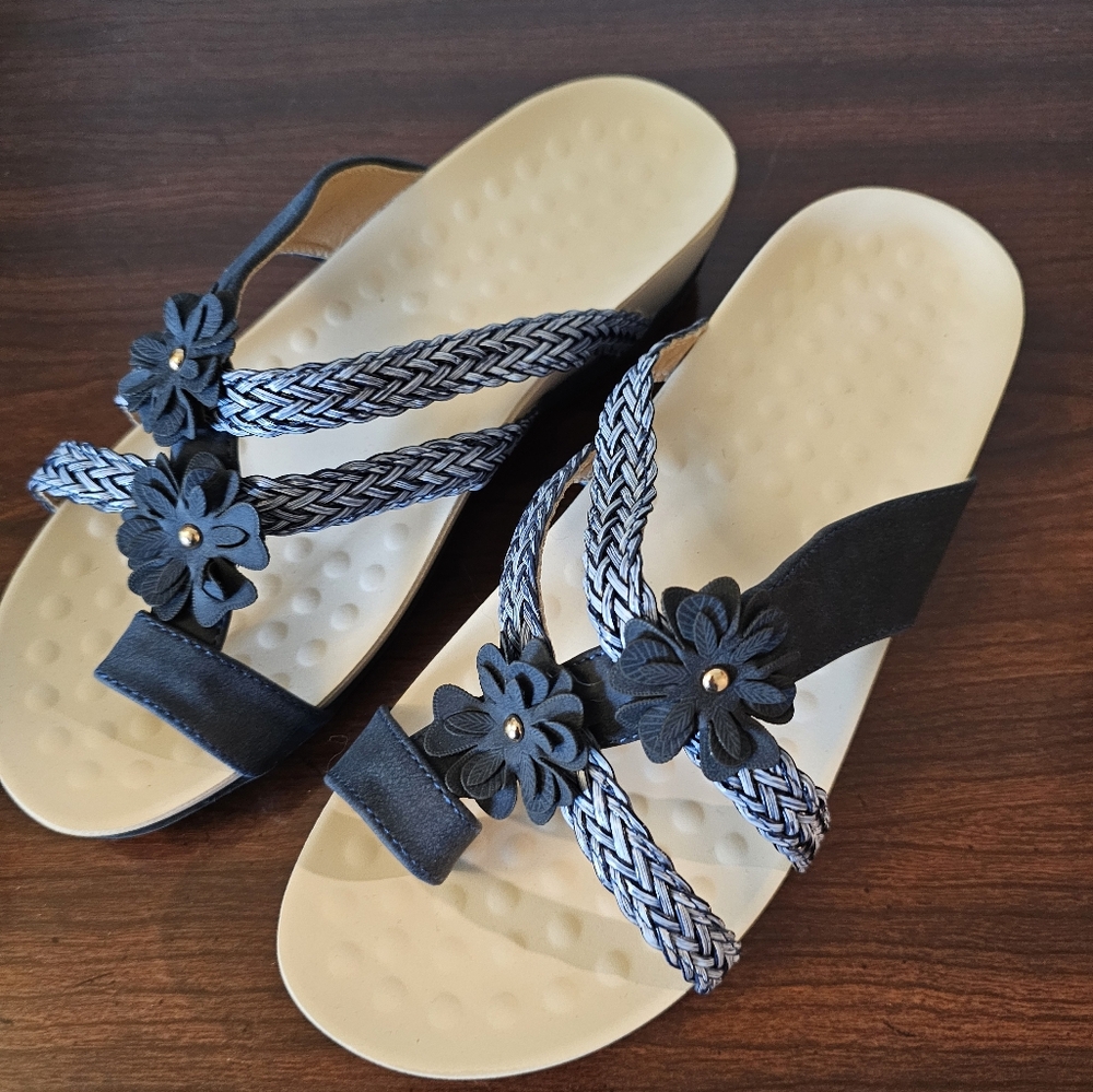Womens Orthotic arch support flip flop sandals